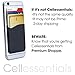 Cellessentials USA Merchant Redesigned Card Holder - Silicone Stick on Cell Phone Wallet with Pocket for Credit Card ID Business Card - iPhone Android & Smartphones (White)