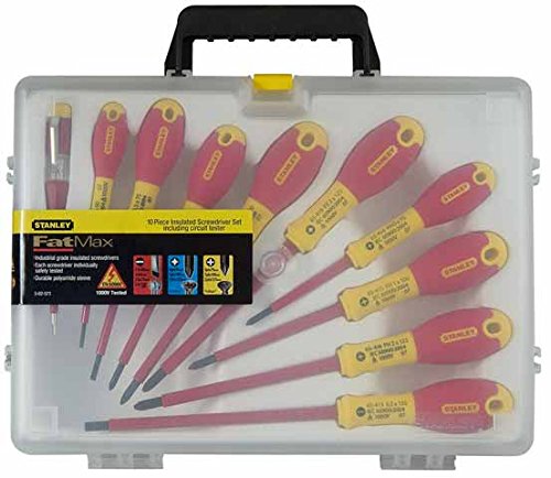 Set 6 Cacciaviti Isolati Stanley FatMax 1000V - Lame In Acciaio, Impugnatura Antiscivolo, Perfetti Per Professionisti - Foto 5