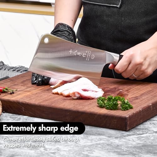 SHI BA ZI ZUO Steak Knife Chef Knife (Silver-SL2136-A)