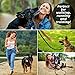 ADITYNA Leather Dog Leash 6 ft x 3/4 inch - Soft, Strong, Heavy Duty for Large & Medium Breeds - Dog Lead for Walking, Training, Hiking and Running (Black)
