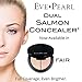 EVE PEARL Dual Salmon Concealer Full Coverage Under Eye Concealer Smooth Skin Treatment Brighten Makeup Hydrate Skincare (Fair)