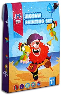 Deluxe Art Set (JIGSAW)Deluxe Art Set,Party Favor Happy Birthday Gift Treat Boxes,Craft Kits,Kids Family Holiday Activities Gift Set,Apply to Boys and Girls the Best Holiday Gift