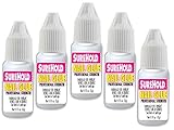 SureHold 5-Piece Nail Tip Glue Bottle Set