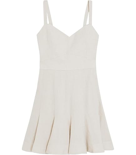 Club Monaco Women's Tiered Twist Dress, White/Blanc, 2 at Amazon Women's Clothing store