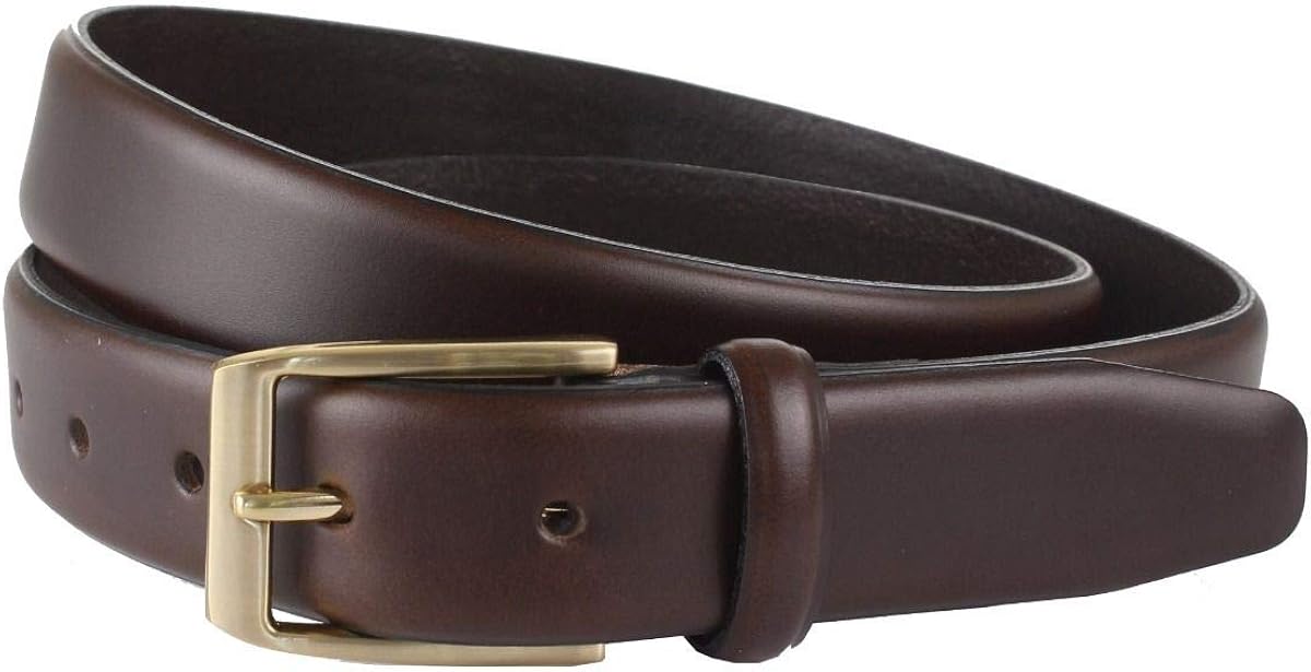 Men's Italian Leather Formal Belt, Nickel Buckle, 3cm strap, British