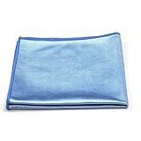Pro-Clean Basics A73040 Microfiber Glass Cleaning Cloth, Terry Pile, 270 GSM, Lint Free, Blue, 16