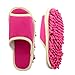 Paialco Ultrafine Chenille Slippers Cleaning Dust Mopping Shoes One Size, Pink