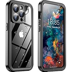 Temdan for iPhone 14 Pro Case Waterproof, [Built-in