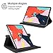 Case for New iPad Pro 12.9 Inch 2018 (3rd Gen), HBorna 360 Degree Rotating Stand Smart Cover Protection with Auto Sleep/Wake Function for The All Screen iPad Pro 12.9'' (2018 Release), Black