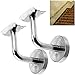 Hanperal 2 Set Stainless Steel Handrail Brackets Solid Stair Wall Hand Rail Bracket