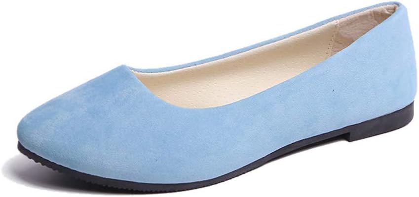 Ladies Slip On Flat Comfort Walking Ballerina Shoes Summer Loafer Flats