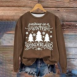 Plus Size Funny Christmas Shirts for Women Long