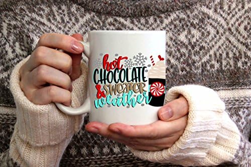Hot Chocolate &amp; Sweater Weather Coffee Mug-15oz Coffee Mug