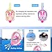 HEETA Snorkel Mask, Foldable Full Face Snorkeling Mask with GoPro Holder, 180° Panoramic View, Anti-Fog Anti-Leak Easy Breath Dry Snorkel Mask Adults Teenagers Kids (White & Pink, S/M)