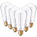 Edison Bulbs 60W Vintage Style Squirrel Cage Filament Incandescent Bulb E26 Base ST64 120V for Home Lighting Fixtures Lamp Lightbulbs Warm Light Dim 2700K 6PACK