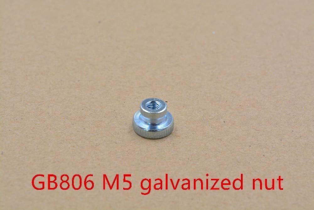 NJPOWER GB806 top marginlmperf Knurl nut M5 nut Galvanized Heating Bed Adjusting nut galvanize GB806 M5 1pcs