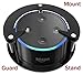 FitSand Speaker Stand Guard Holder Mount for Echo Dot - Enhanced Strength and Stability (Black)
