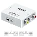 HDMI to RCA-GANA 1080P HDMI to AV 3RCA CVBs Composite Video Audio Converter Adapter Supporting PAL/NTSC with USB Charge Cable primary
