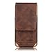 iPhone 7 Plus Pouch Case, iNNEXT Premium Vertical Leather Case Pouch Holster with Magnetic Closure, Leather Pouch Carrying Case with Swivel Belt Clip Holster for iPhone 6 / 6S / 7 Plus 5.5'' (Brown)
