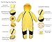 HAPIU Kids Toddler Rain Suit Muddy Buddy Waterproof Coverall,Yellow,2T,Original