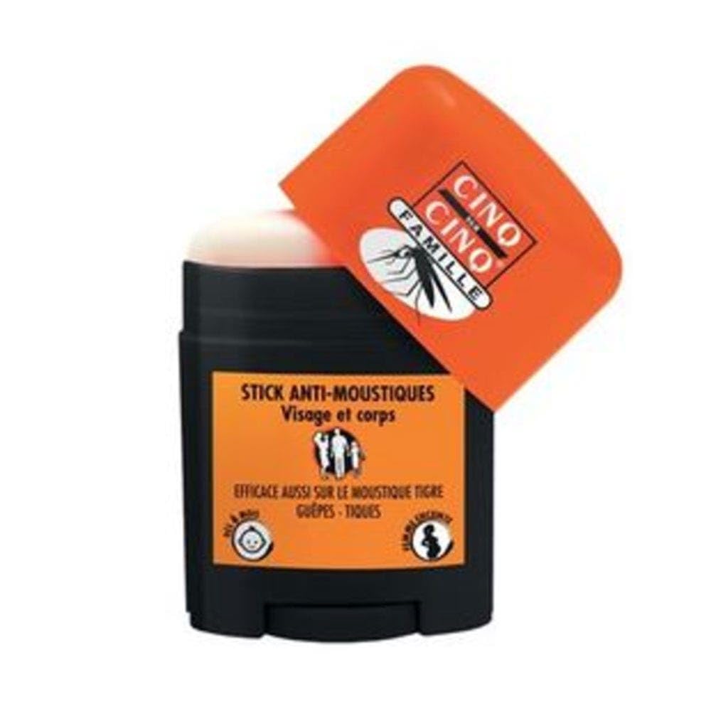 Cinq sur Cinq Family Anti-Mosquitoes Stick Face and Body 20ml