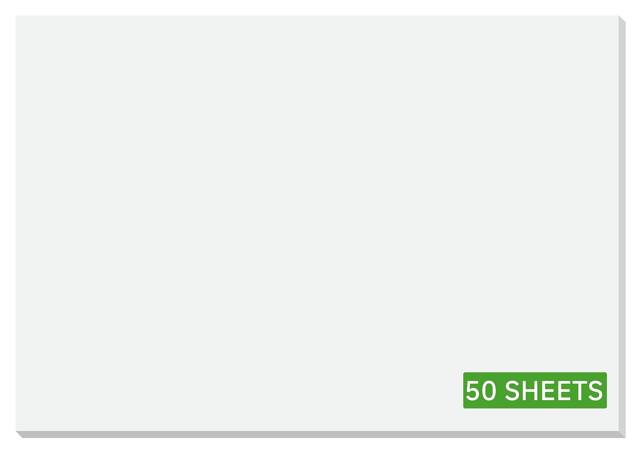 SIGEL SY510 Paper desk pad, paper block/ drawing block, A2 (59.5 x 41 cm), plain white, 50 sheets