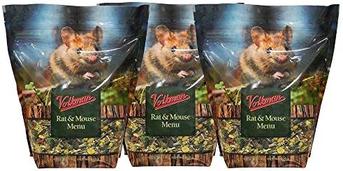 Volkman Premium Rat and Mouse Menu Rodent Food 4Lb. 3 Pack