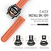 MoKo Band Compatible with Garmin Fenix 3/Fenix 5X, Soft Silicone Replacement Watch Band for Garmin Fenix 3/Fenix 3 HR/Fenix 5X/5X Plus/D2 Delta PX/Descent Mk1 - Orange