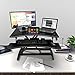 Height Adjustable Standing Desk, Alloyseed Ergonomic Sit Stand Gas Spring Riser Converter Workstation, with Quick Release Keyboard Tray