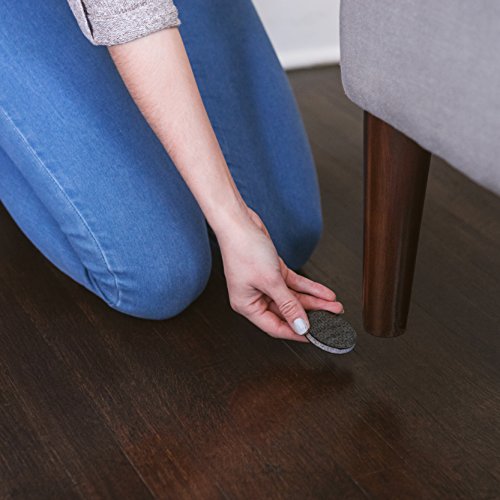 "SlipToGrip" 4 Pack Furniture Grippers by iPrimio Furniture NonSlip Pads 2" Round with 3/8