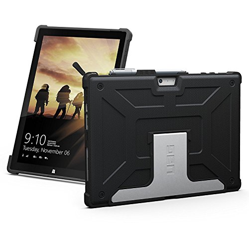UAG-Microsoft-Surface-Pro-2017-Surface-Pro-4-Feather-Light-Metropolis-Rugged-BLACK-Aluminum-Stand-Military-Drop-Tested-Case