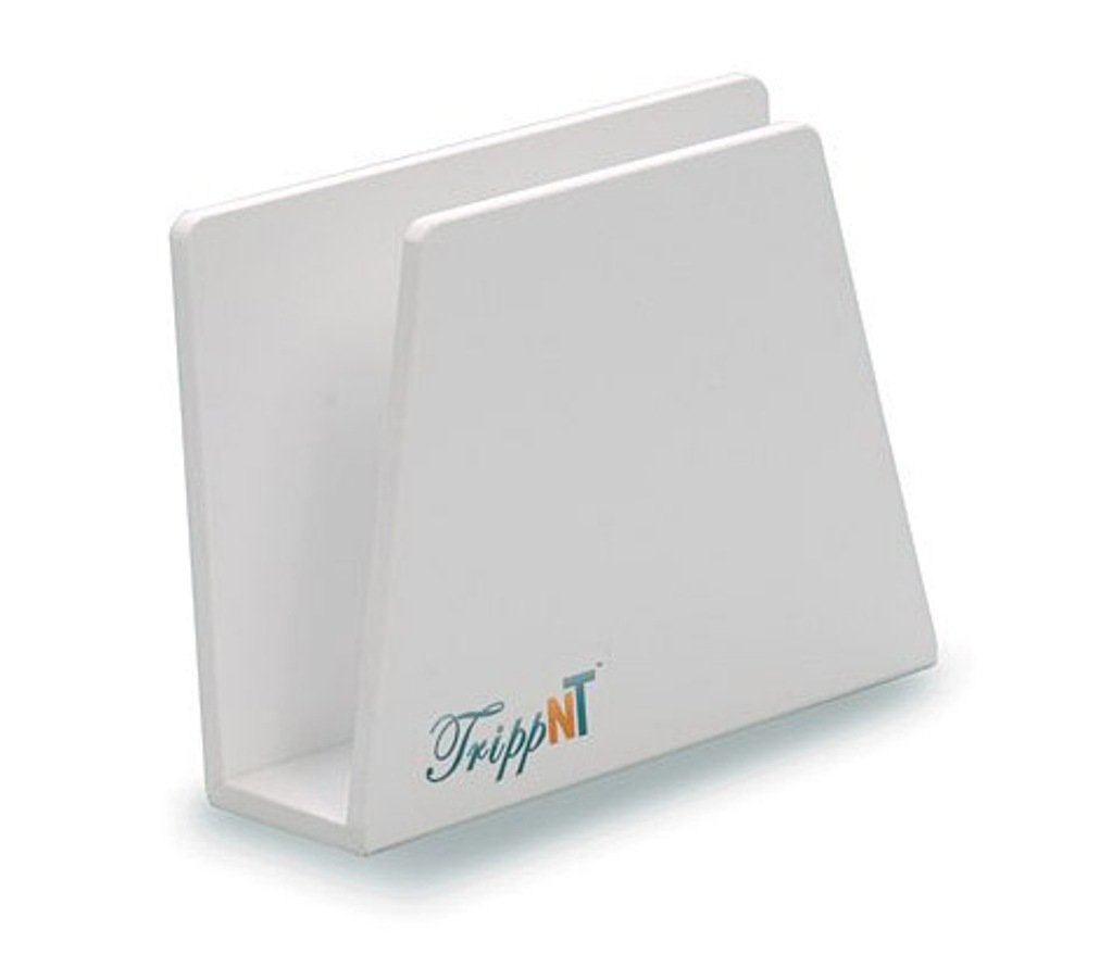 TrippNT 50009 White PVC Plastic Free Standing Book Holder
