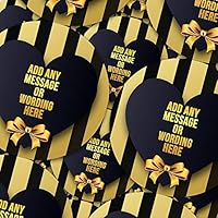 Graphic Flavor Gift Elegant Gold Hearts Personalized Sticker Labels (35 Stickers @ 1.4" Inch) Ideal for Reward Treat Favor Party Bags Candy Cones Jars Gift Boxes Bottles Crafts