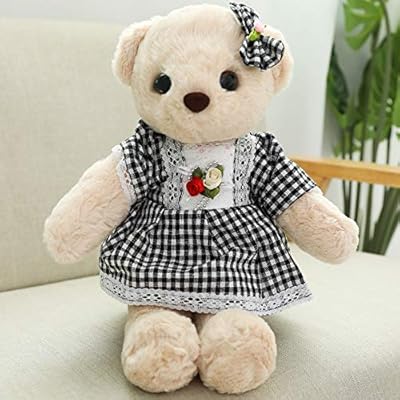 Amazon ぬいぐるみ くま テディベア 可愛い熊 動物 大きい くまぬいぐるみ 熊縫い包み クマ 抱き枕 お祝い ふわふわ お人形 女の子 男の子 子供 女性 抱き枕 プレゼント ビッグサイズ 40cm 黒い ぬいぐるみ おもちゃ