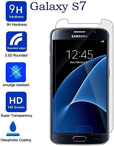 Elle Ire [ Samsung Galaxy S7 ] Ballistic Tempered Glass LCD Screen Protector Premium HD Cover Shield Guard for Samsung Galaxy S7 / SVII