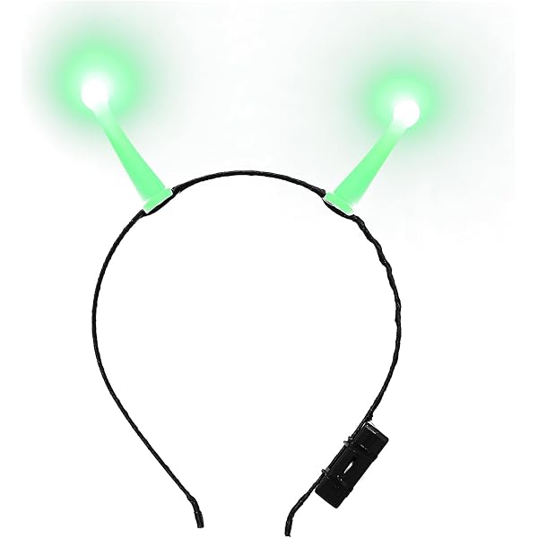 Diadema LED Con Ojos De Alien Que Brillan – Ideal Para Fiestas, Halloween Y Disfraces Locos