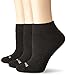 No Nonsense Women's Soft & Breathable Cushioned Quarter Top Sock, Black, 4-10 (NS5167)