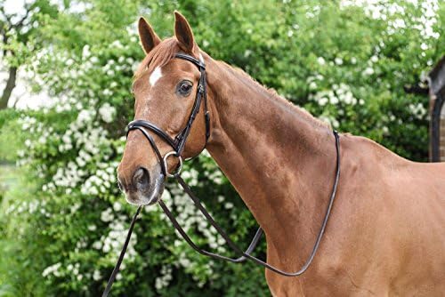 White Horse Equestrian Comfort Show Riding Real Genuine Leather Snaffle Bridle