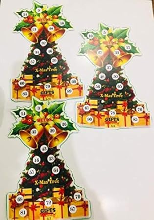 Christmas Tree Tambola Ticket