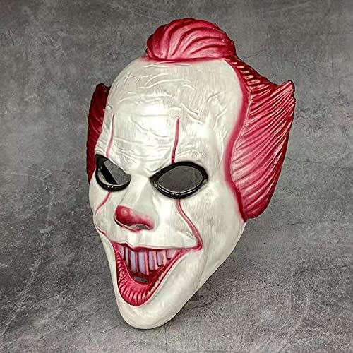 Halloween Horror Clown Mask, Costume Party Props Masks Scary Cosplay Mask for Masquerade Parties, Costume Parties, 2pcs