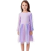 BEARAE Toddler Girl Tulle Dress, Long Sleeve Tutu Tulle Dresses for Toddler Girls, Girls Princess Dress for Girl 2-7Y