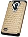 LG G Stylo Case, LG G4 Stylus/LG LS770 Case, Style4U Studded Rhinestone Crystal Bling Hybrid Armor Case Cover for LG G Stylo/LG G4 Stylus LS770 with 1 Style4U Stylus [Gold/Black]