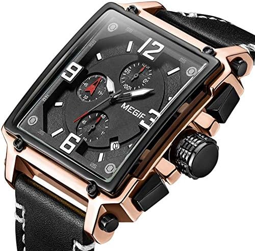 Men's Automatic Mechanical Watch Waterproof Straps Soft Leather Silicone Replacement Band Multi-function Timekeeping Calendar