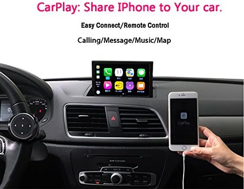 General External Carplay box Siri Voice remoter control call map message etc IOS for most vehicles by AV input or AUX function