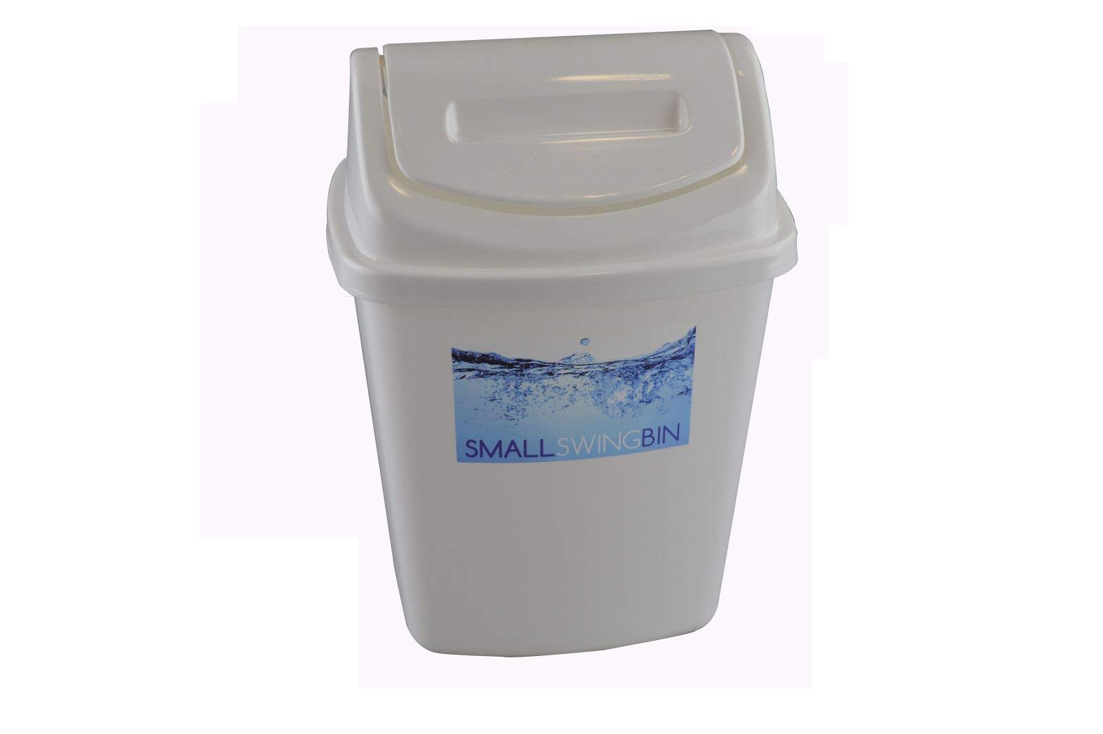 RoyleBrights Plastic Bin with Swing Lid 5l Capacity Ideal for Bathroom, Bedroom or Home Office