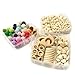 DIY Nursing Jewelry Combination Package Crochet Beads Blending Natural Round Geometry Wooden Beads Wood Ring Creative Freedom