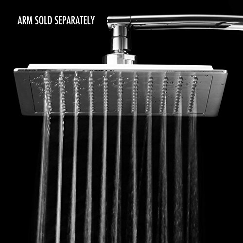 Razor Mega Size 9-inch Chrome Face Rainfall Shower Head (Square)