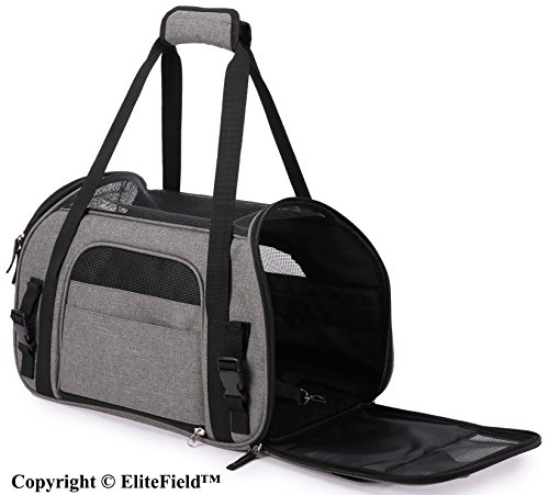 image for EliteField Soft Sided Pet Carrier (3 Year Warranty, Airline Approved),