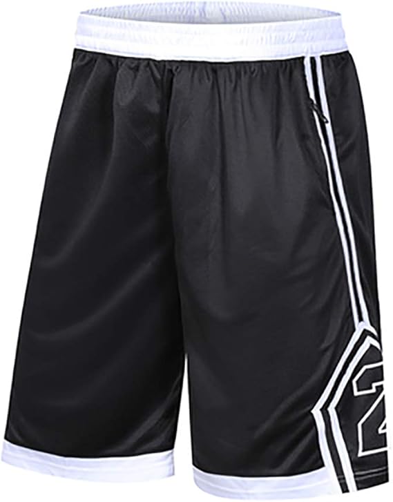 BAACD NO.2 Basketball Shorts for Men with Pockets Zip Pack Long for
