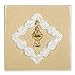 First Communion Gold Tone Chalice Design Small 1.5 inch Decorative Table Top Rosary Jewelry Box